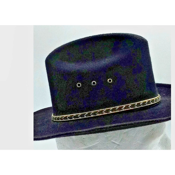 Vintage Mexican Cowboy Hat Black 5-X Felt Western Child Size 6.25 X-Small main image 7